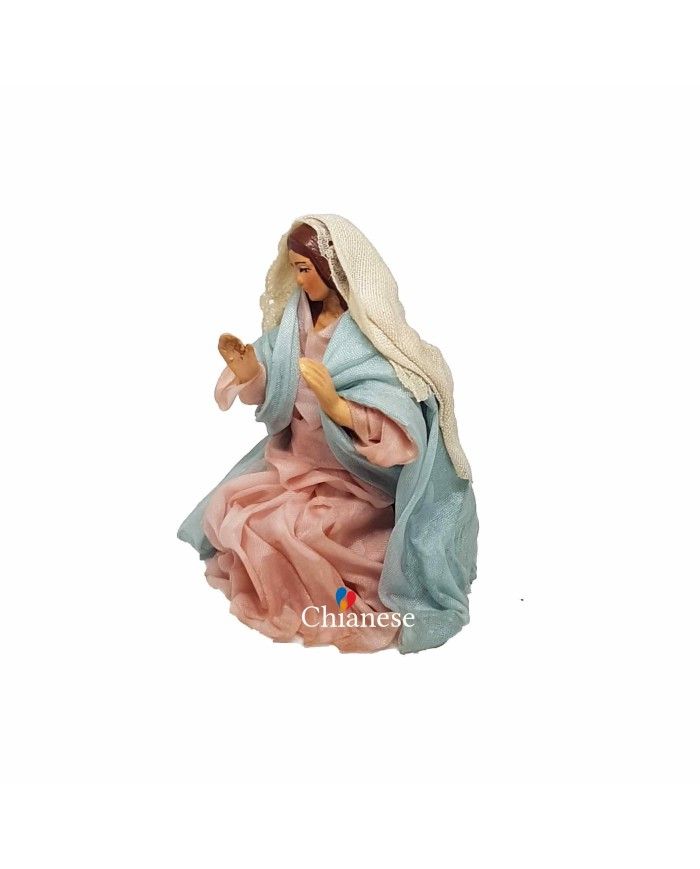 Pastore Statuina Madonna Vestita Cm Di Terracotta Per Presepe