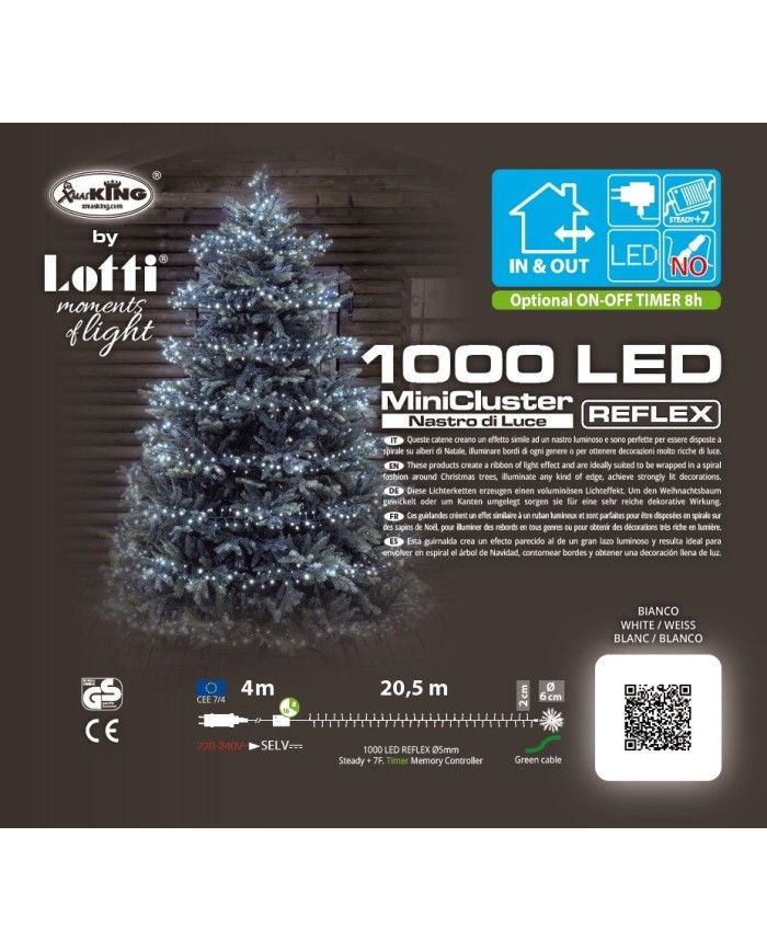 MiniCluster ø6cm NTL 1000 LED BIANCO 4 20 5m