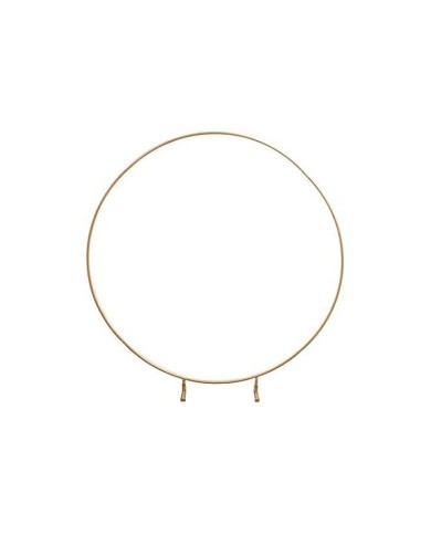 Struttura cerchio di ferro Oro per composizioni con palloncini diametro 1,8  mt