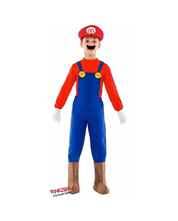 Costume vestito di carnevale Mario Baby