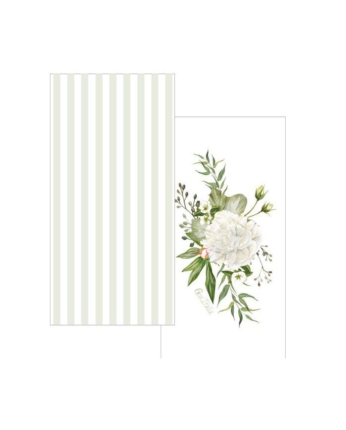 Tovaglioli di carta 33pz Twin Floral white 16pz