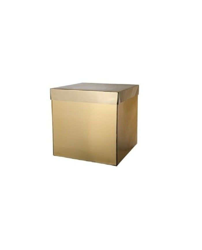 Scatola regalo box surprise Oro 30x30 cm