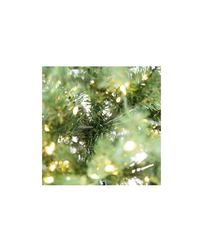 ALBERO DI NATALE 210cm - SLIM VERDE - 2700 LED INTEGRATI - APERTURA  OMBRELLO - rami PE+PVC