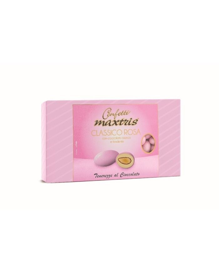 Confetti Maxtris Nascita classico Rosa al cioccolato 1kg Senza Glutine