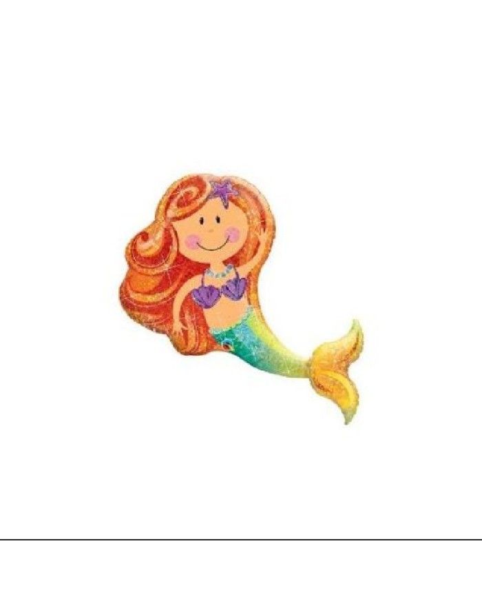 Palloncino Mylar Mermaid Sirena 38 96 Cm