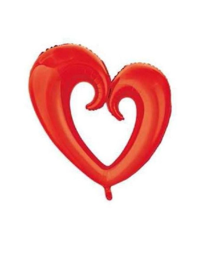 Palloncino mylar Cuore Rosso 45cm