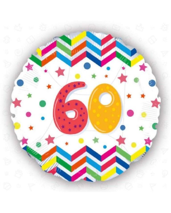 Palloncino mylar per compleanno 60 anni