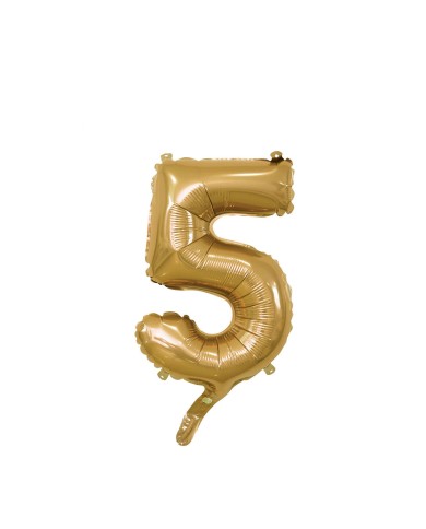 Palloncino foil numero 5 oro