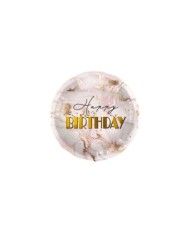 Palloncino mylar 1845cm Birthday Marble Pink