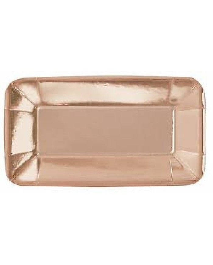 Bicchieri Carta Wavy Rose Gold Oro Rosa