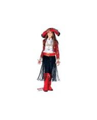 Ciao Lady Corsara Costume Bambina Taglia 7-9 Anni 116 cm Rosso