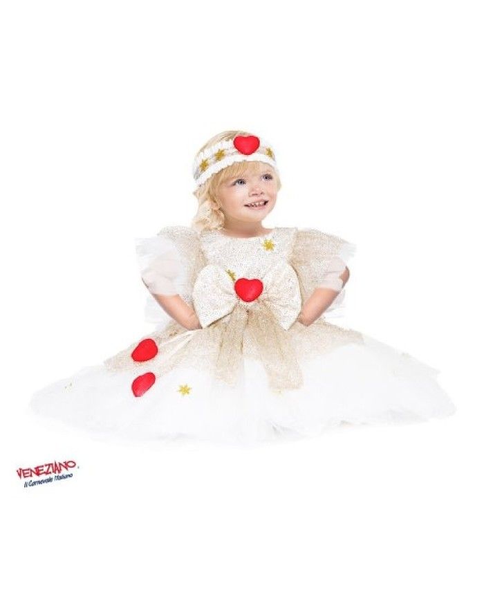 costume vestito di carnevale Principessa Cuore bambina da 3 a 12 mesi