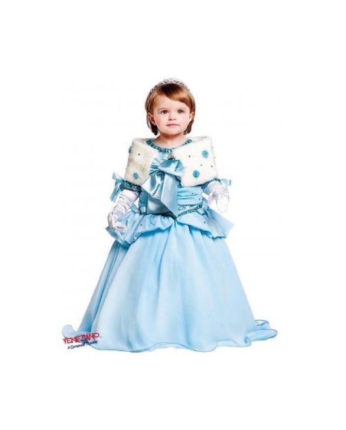 Costume vestito di carnevale Principessa da ballo bambina da 0 a 3 anni