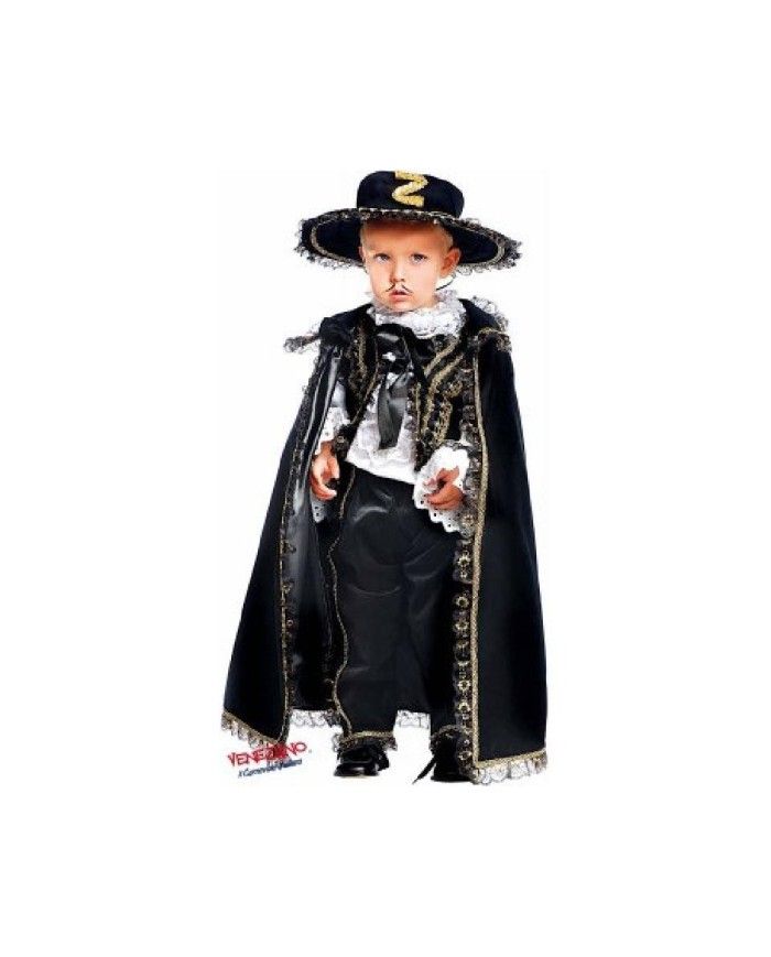 Costume Vestito Bambina Moschettiera Carnevale Halloween - Zorro Giocattoli  e Costumi in Maschera On-line