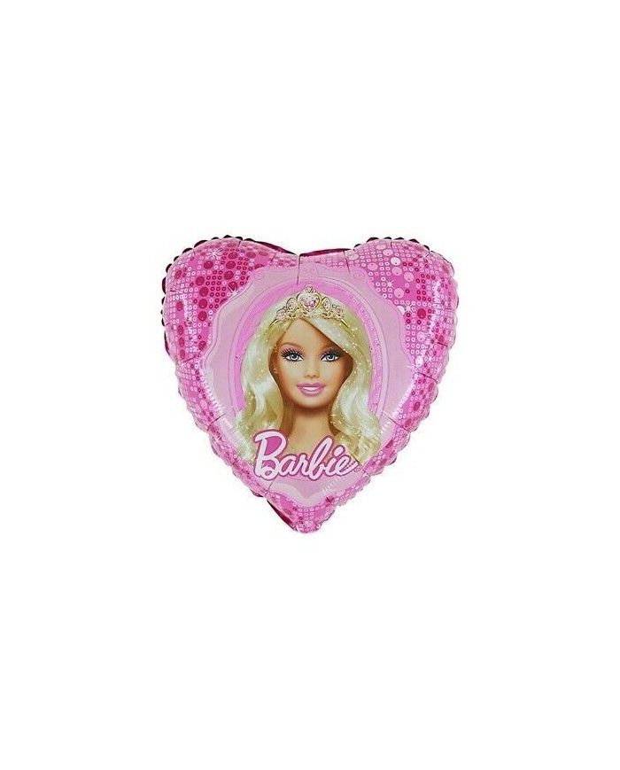 Palloncino Mylar Barbie 18 45cm Cuore