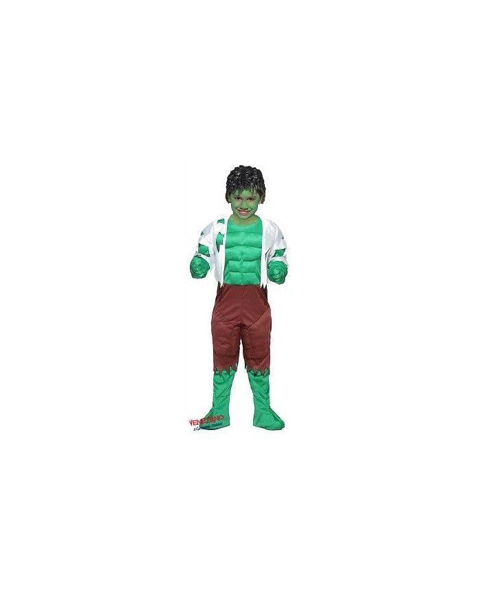 Costume da supereroe - Verde/Hulk - BAMBINO