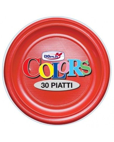 Piatti di carta colorati oro DOpla Ø23 per feste e Natale - PapoLab