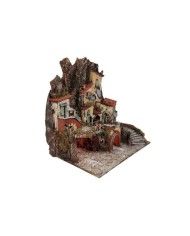 Presepe di Natale Completo Stile Borgo Popolare con Statuine e Luci Le –  Goestro