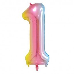 numeri arcobaleno 40"/102cm