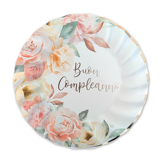 buon compleanno rosa gold