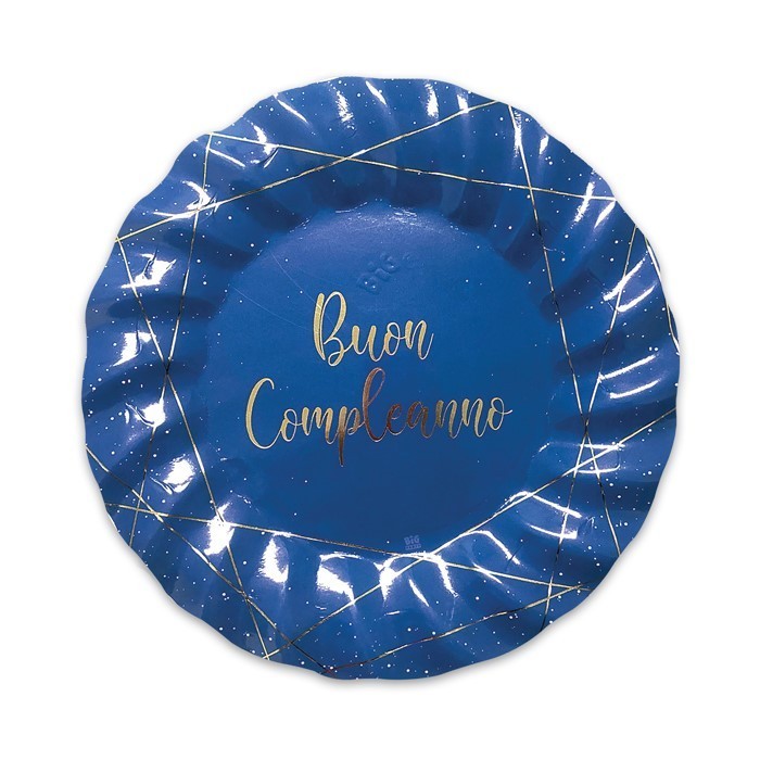 buon compleanno blu gold