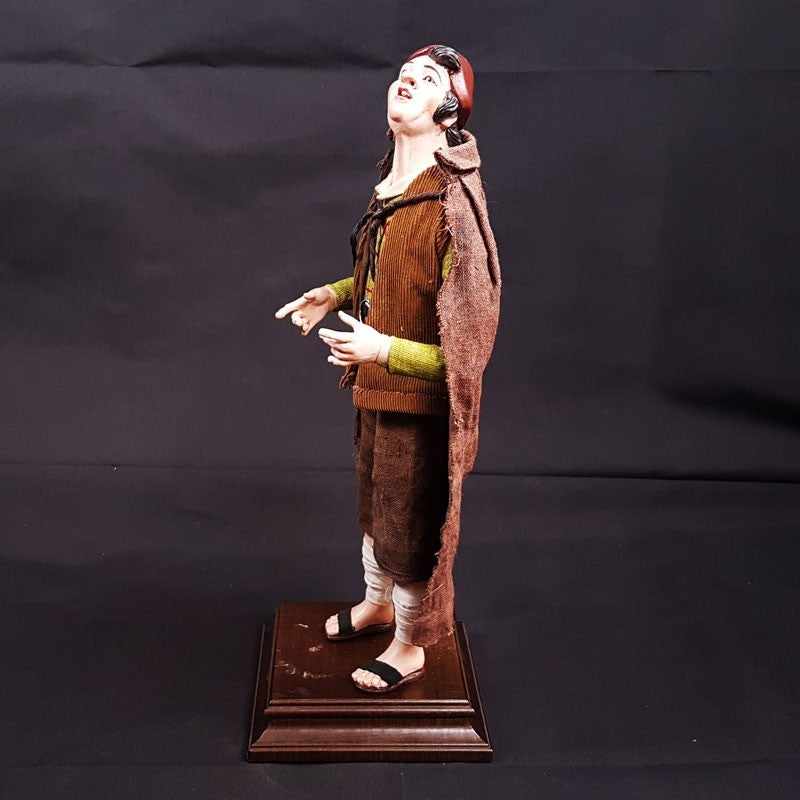 Pastore statuina Uomo con occhi di vetro 35 cm
