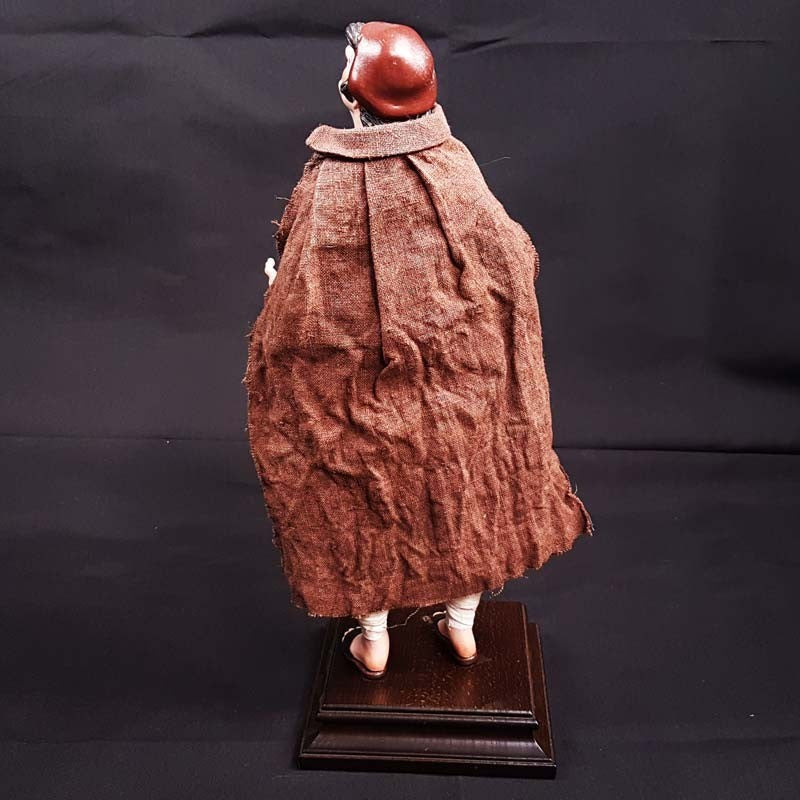 Pastore statuina Uomo con occhi di vetro 35 cm