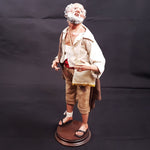 Pastore stauine Mendicante 40 cm con occhi di vetro