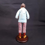 Pastore statuina Uomo Nobile 38 cm con occhi di vetro