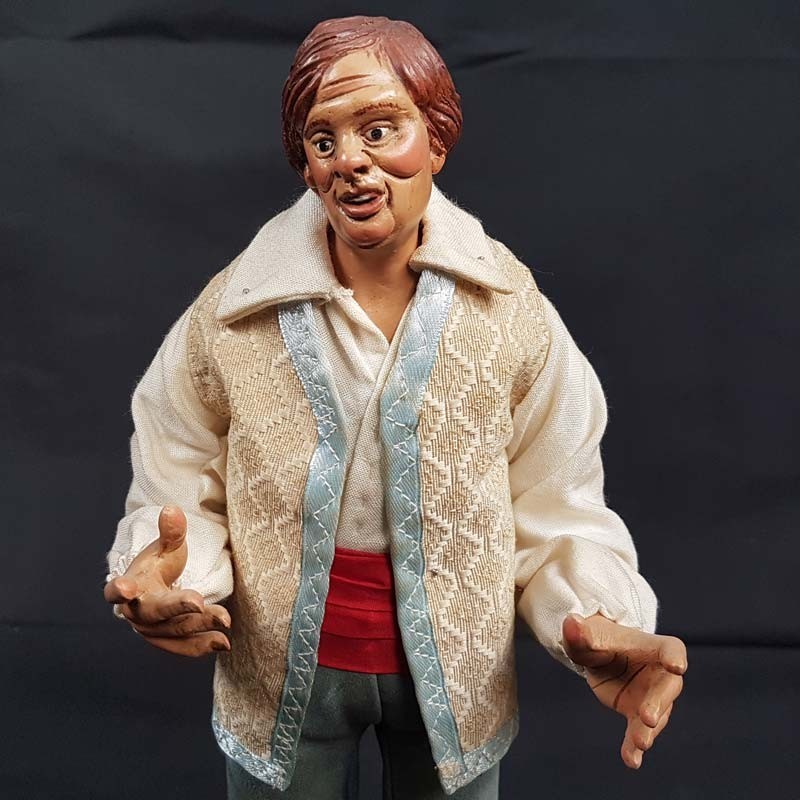 Pastore Statuina Uomo Nobile 35 cm con occhi di vetro