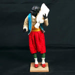 Pastore statuina Uomo vestito 35 cm con testa mani e piedi di terracotta