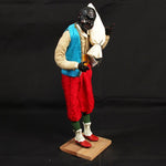 Pastore statuina Uomo vestito 35 cm con testa mani e piedi di terracotta