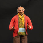Pastore statuina Uomo vestito 35cm con testa mani e piedi di terracotta