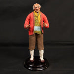 Pastore statuina Uomo vestito 35cm con testa mani e piedi di terracotta