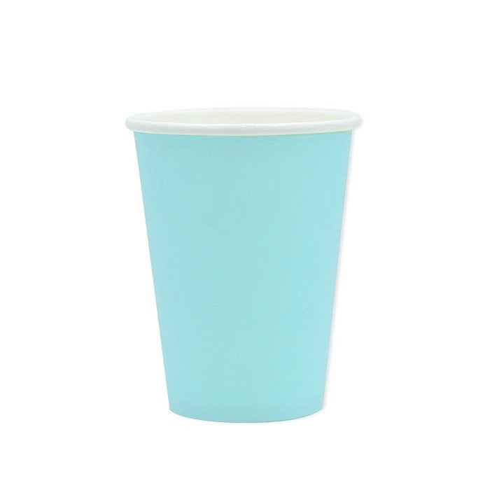 Bicchieri di carta biodegradabili 266ml Celesti 12pz
