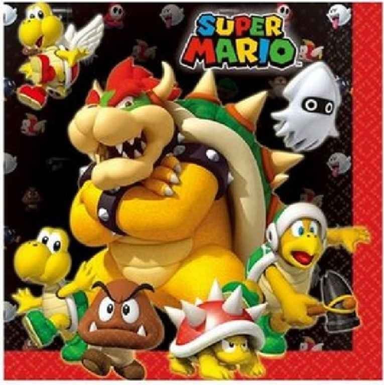 Tovaglioli di carta Super Mario Bros 20 Pz