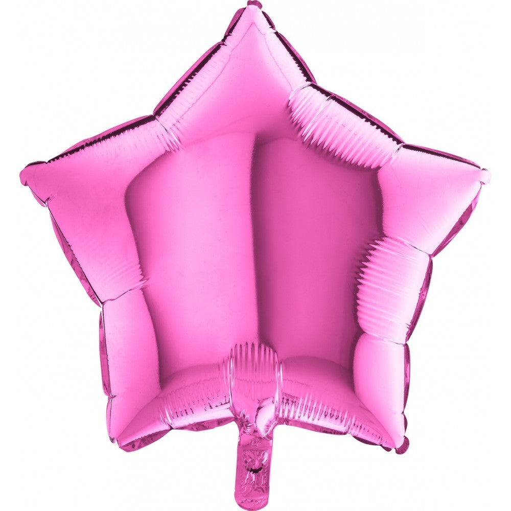 Palloncino mylar Stella rosa 9" 27cm