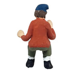 Pastore statuina Uomo seduto 4cm di terracotta per presepe