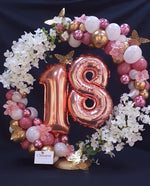 Struttura cerchio in ferro Oro per realizzazioni con palloncini diametro 60cm