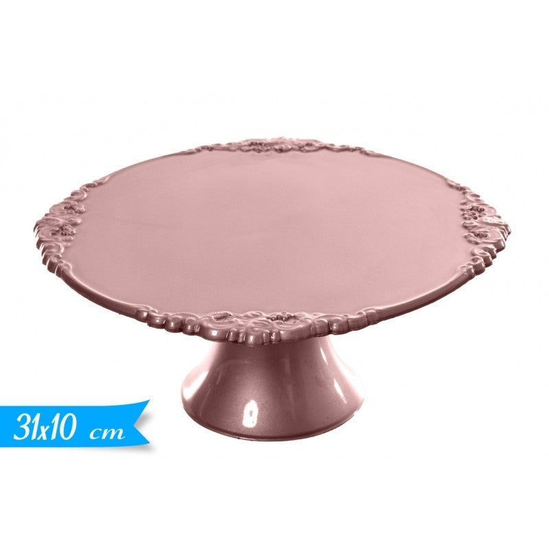Alzatina Grande Rosa Gold 31x10 cm
