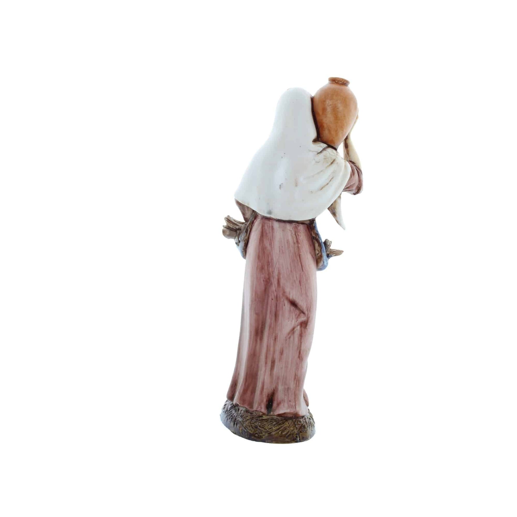 Pastore statuina Donna con brocca 12 cm presepe in PVC stile ’700 | Moranduzzo