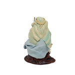 Statuina Pastore vestito Pescatore Arabo con canna 8cm di terracotta per presepe
