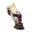 Statuina Pastore vestito Donna con carboni 8cm di terracotta per presepe