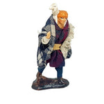 Statuina Pastore vestito Pecoraio giovane 8cm di terracotta per presepe