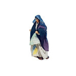 Statuina Pastore vestito Donna incinta 8cm di terracotta per presepe