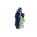 Statuina Pastore vestito Donna incinta 8cm di terracotta per presepe