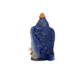 Statuina Pastore Donna con ricotte e Formaggi 8cm di terracotta per presepe