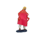 Statuina Pastore vestito Suonatore con cornucopia 8cm di terracotta per presepe