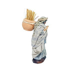 Pastore statuina Vestito Arabo con fieno 8cm di terracotta per presepe