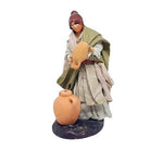 Pastore statuina Vestita Donna con Anfora 8cm di terracotta per presepe